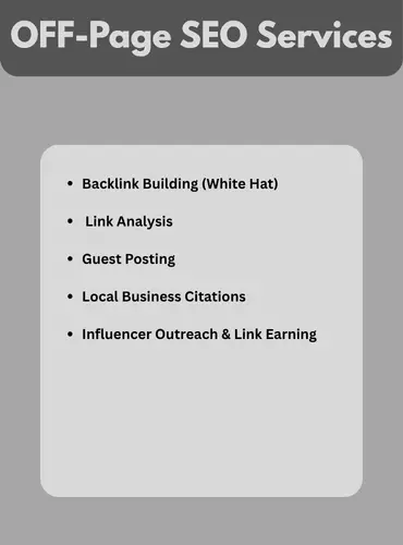 OFF Page SEO services