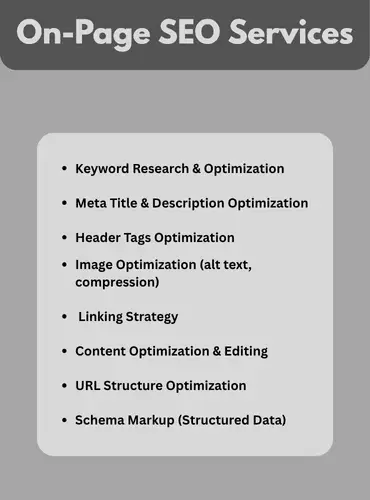 ON Page SEO services